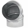 Imperial Mfg 5 in. D X 5 in. D Adjustable 90 deg Galvanized Steel Furnace Pipe Elbow GV0288-C